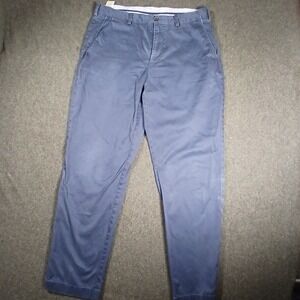 Brooks Brothers Clark Chinos Mens 36x32 Blue Flat Front Twill Pants